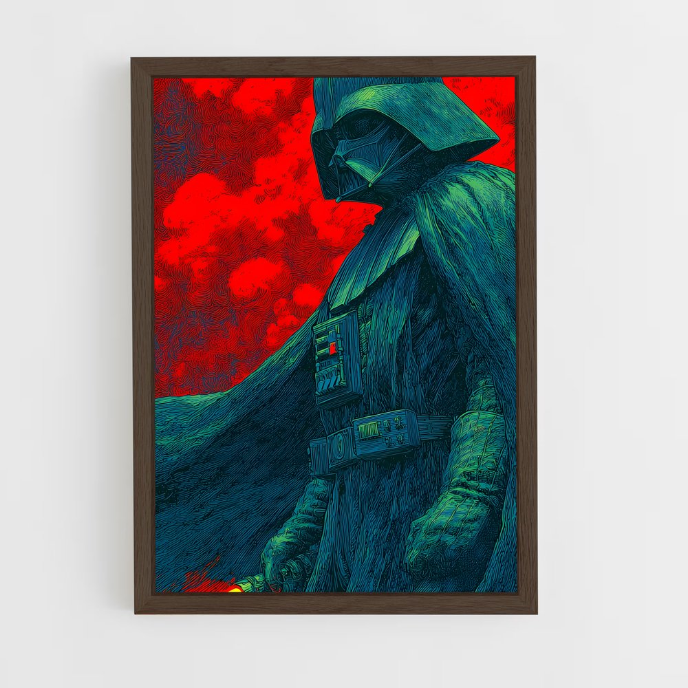 ap-star wars-9 cadre Bois foncé