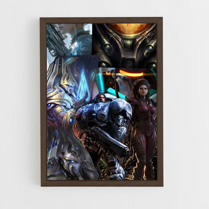 ap-starcraft-2 cadre Bois foncé