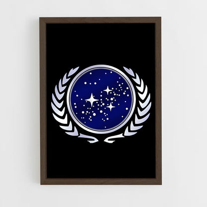 ap-starfleet logo-4 cadre Bois foncé