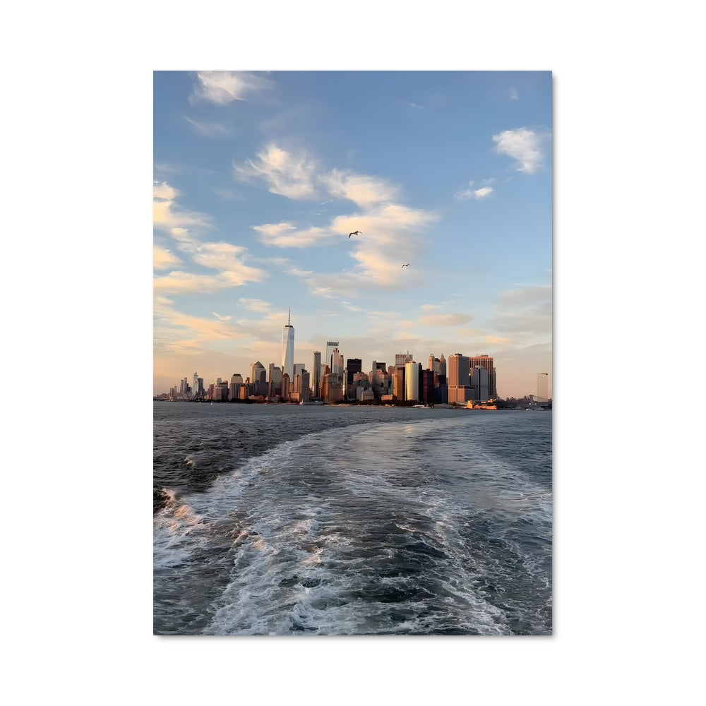 Poster Skyline au Coucher de Soleil