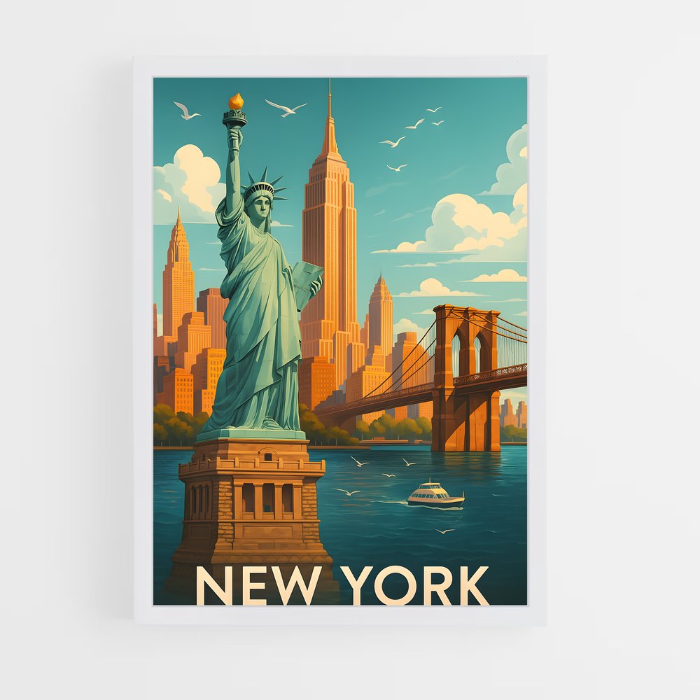ap-statue of liberty-22 cadre Blanc