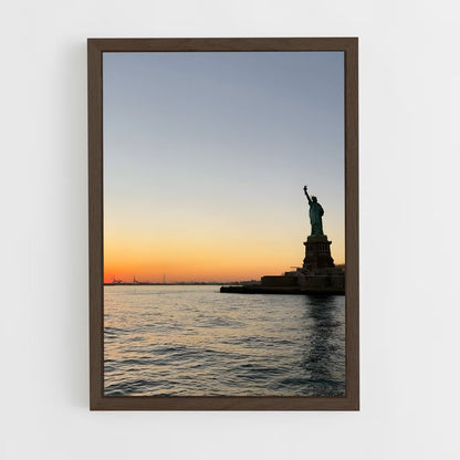 ap-statue of liberty-6 cadre Bois foncé