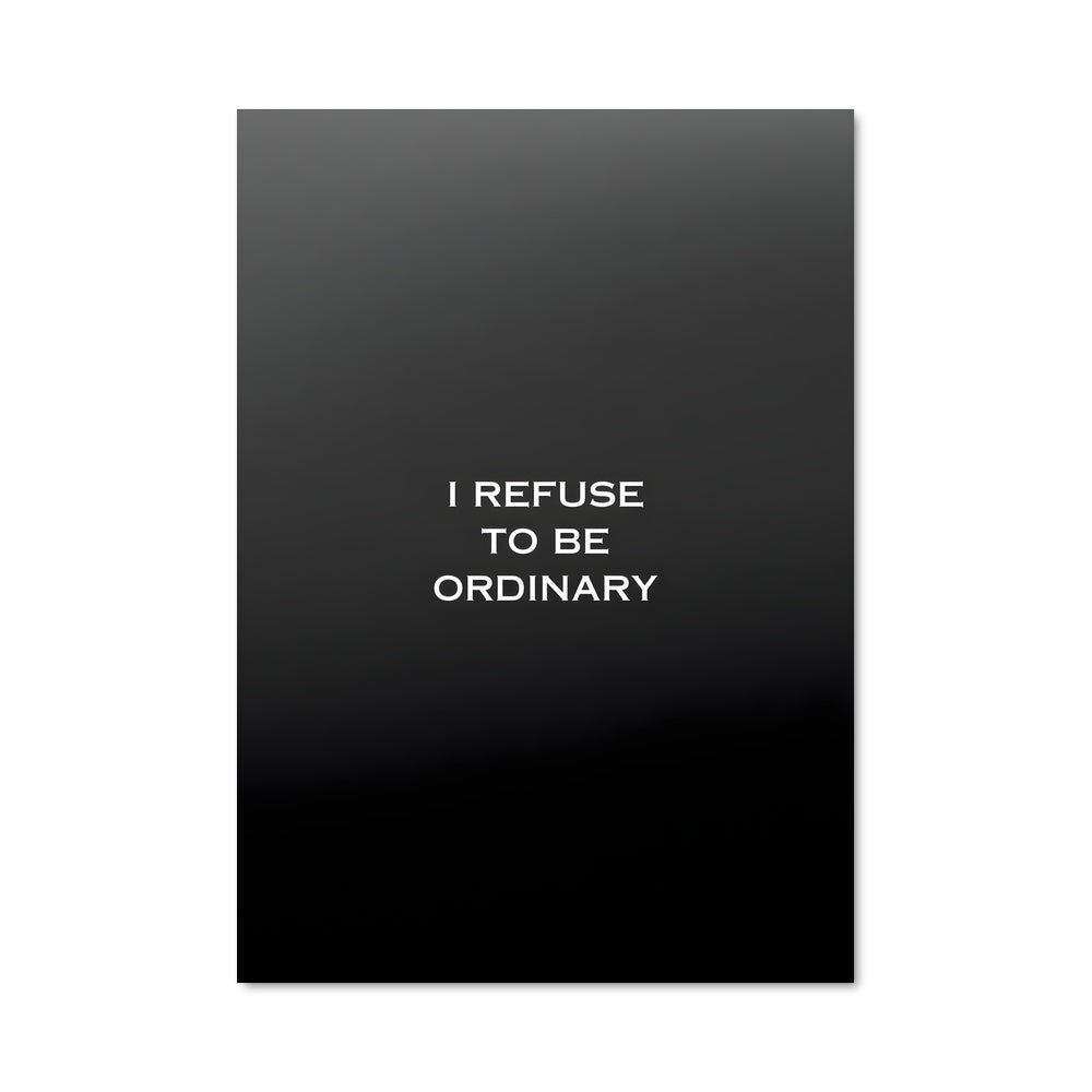 Poster Refuser l'Ordinaire