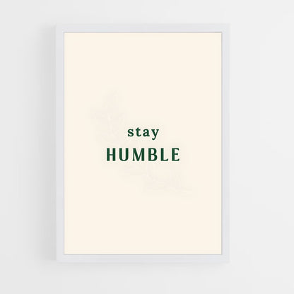 ap-stay humble-4 cadre Blanc