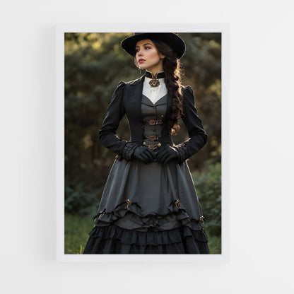 ap-steam punk-7 cadre Blanc