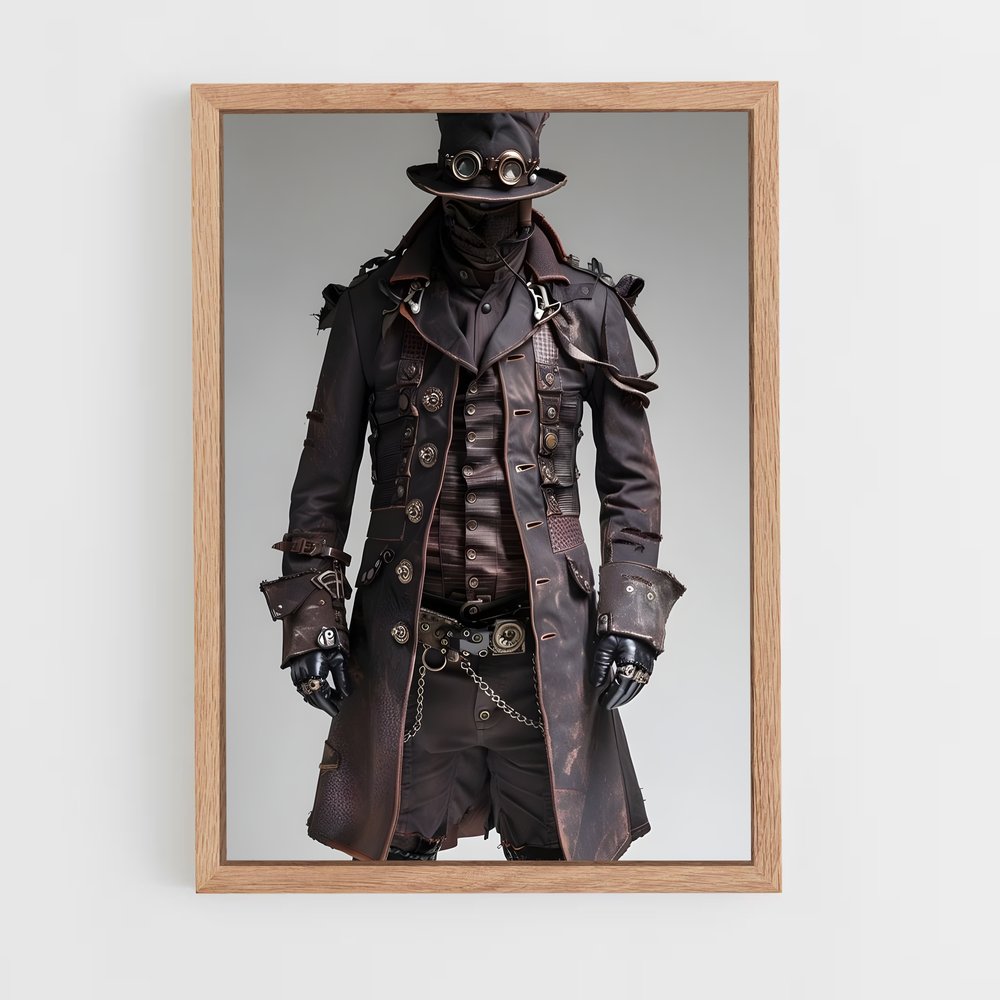 ap-steampunk larp-3 cadre Bois clair