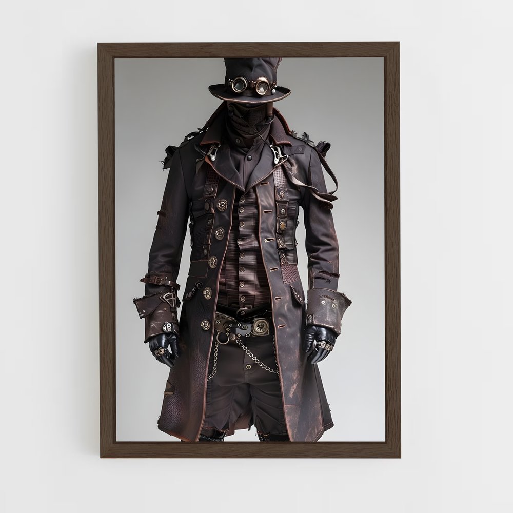 ap-steampunk larp-3 cadre Bois foncé