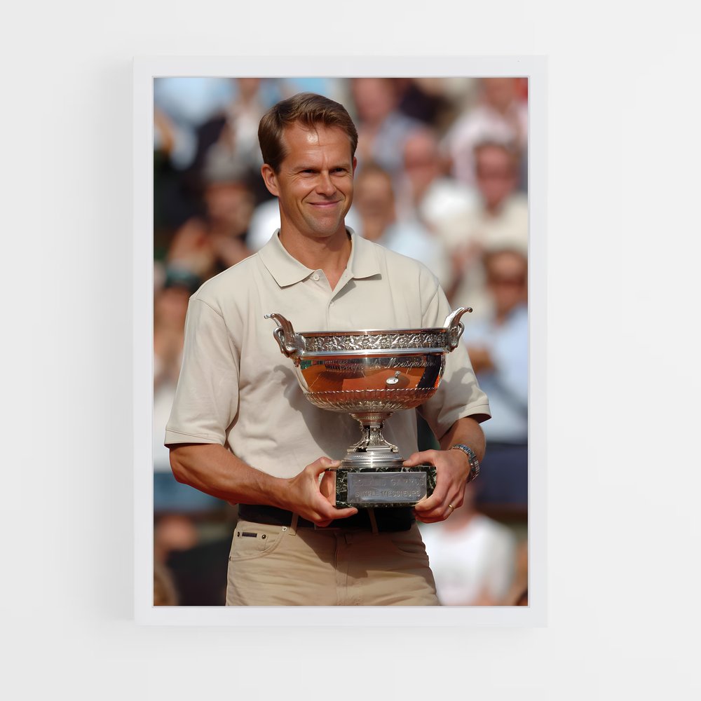 ap-stefan edberg-5 cadre Blanc
