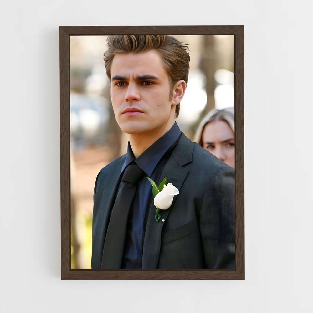 ap-stefan salvatore-3 cadre Bois foncé