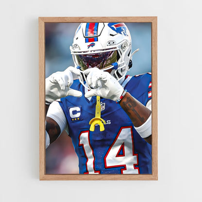 ap-stefon diggs-1 cadre Bois clair