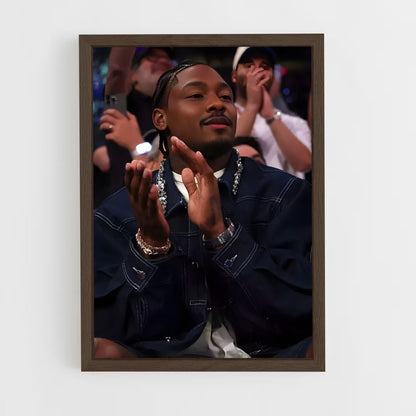 ap-stefon diggs-4 cadre Bois foncé