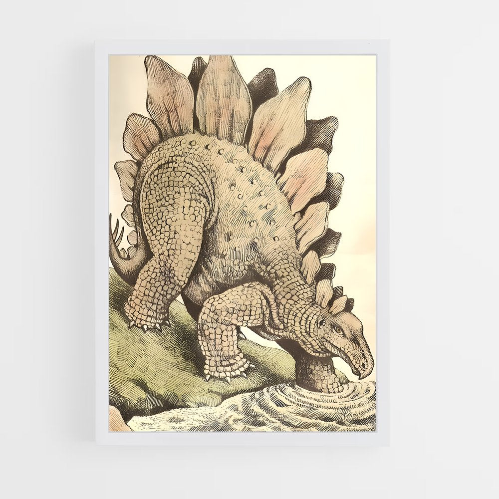 ap-stegosaurus-2 cadre Blanc