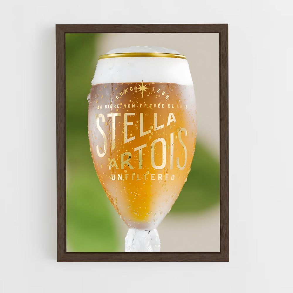 ap-stella artois-7 cadre Bois foncé