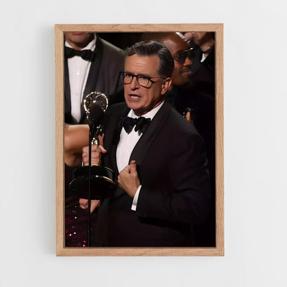 ap-stephen colbert-2 cadre Bois clair