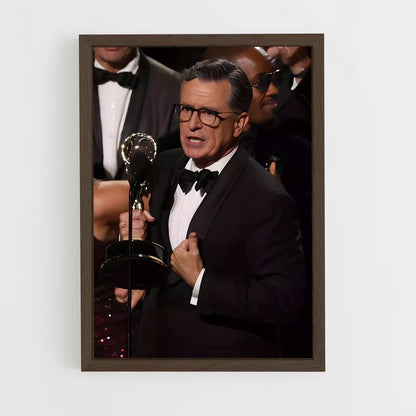 ap-stephen colbert-2 cadre Bois foncé