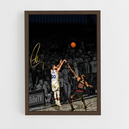 ap-stephen curry-9 cadre Bois foncé