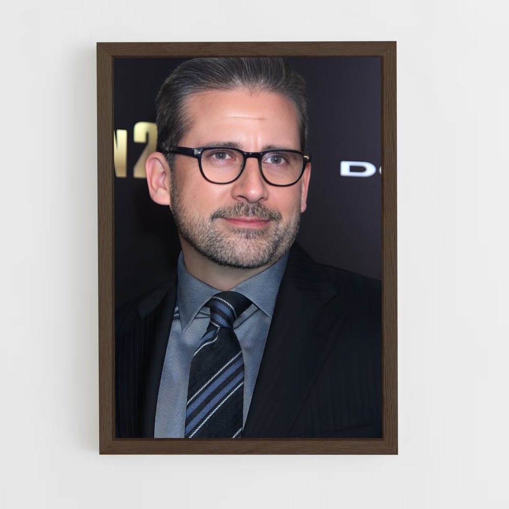 ap-steve carell-4 cadre Bois foncé