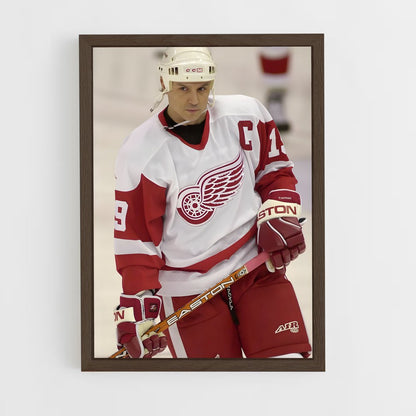 ap-steve yzerman-2 cadre Bois foncé