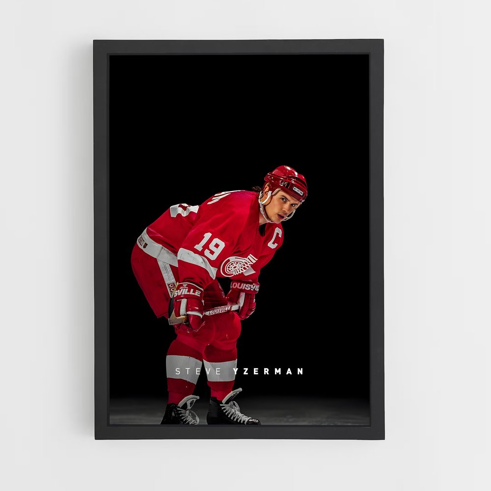 ap-steve yzerman-3 cadre Noir