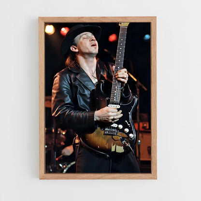 ap-stevie ray vaughan-9 cadre Bois clair