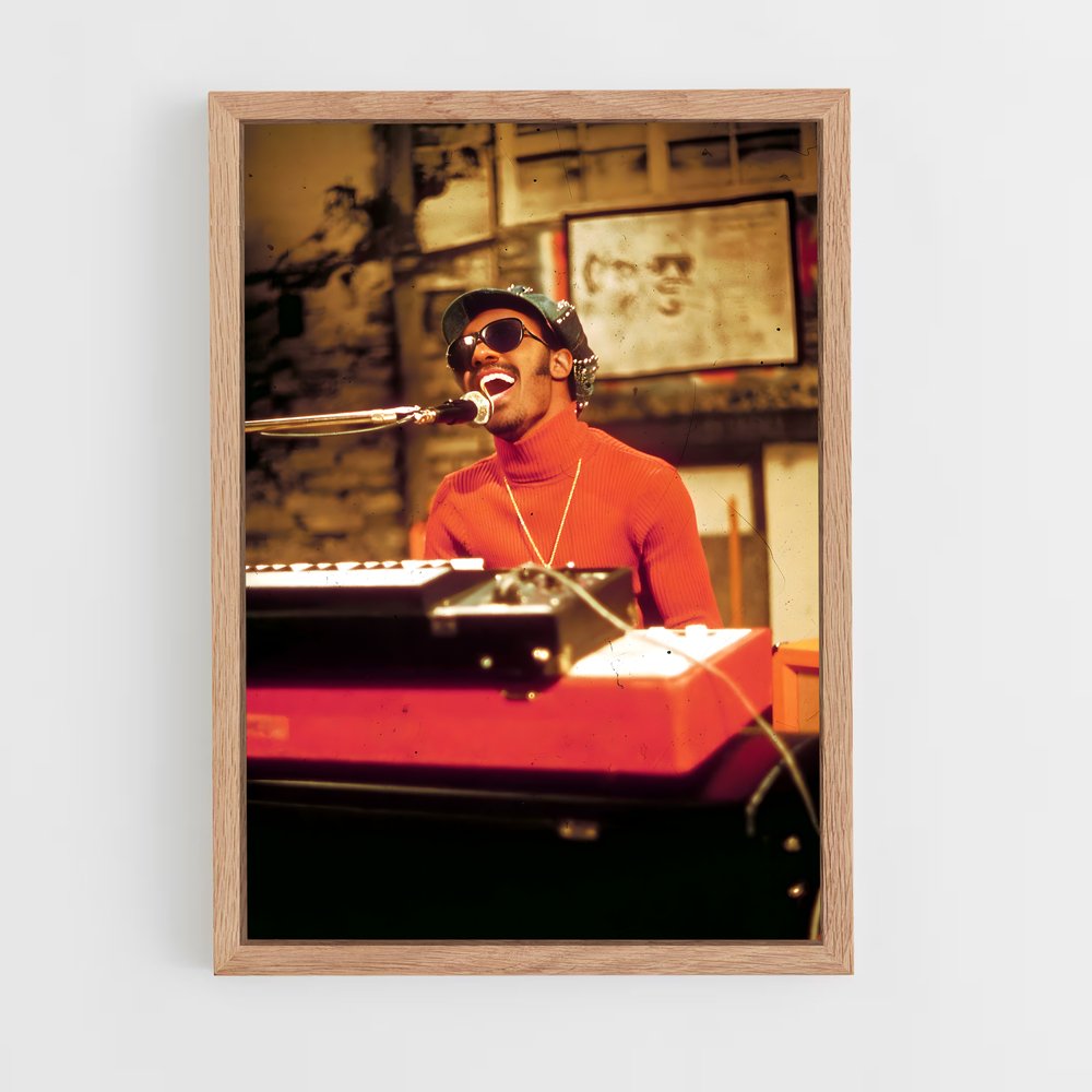 ap-stevie wonder-3 cadre Bois clair
