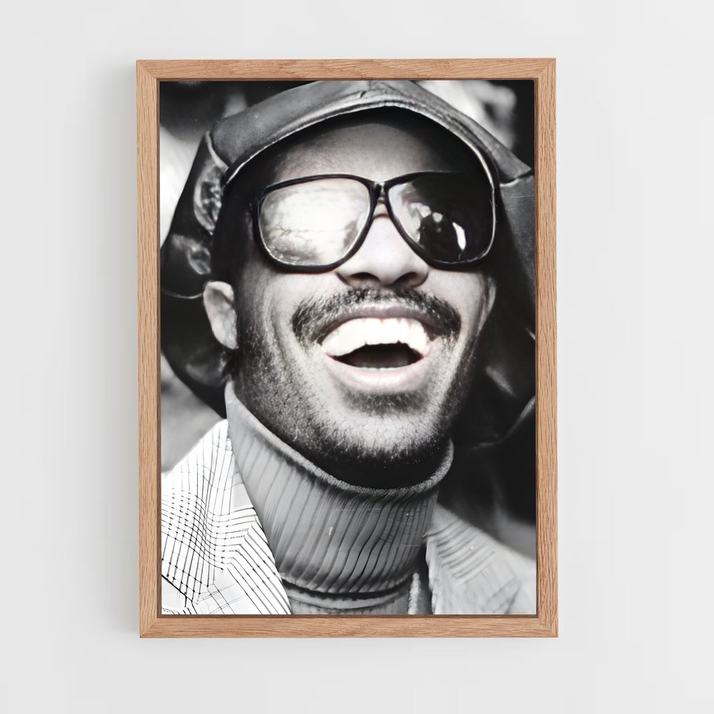 ap-stevie wonder-4 cadre Bois clair