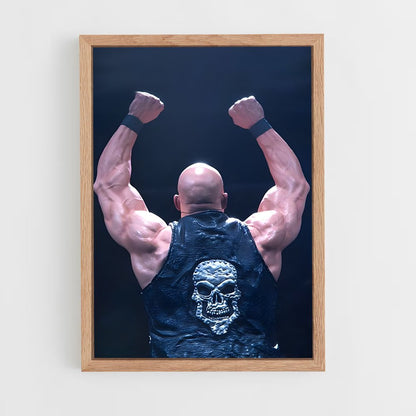 ap-stone cold steve austin-1 cadre Bois clair