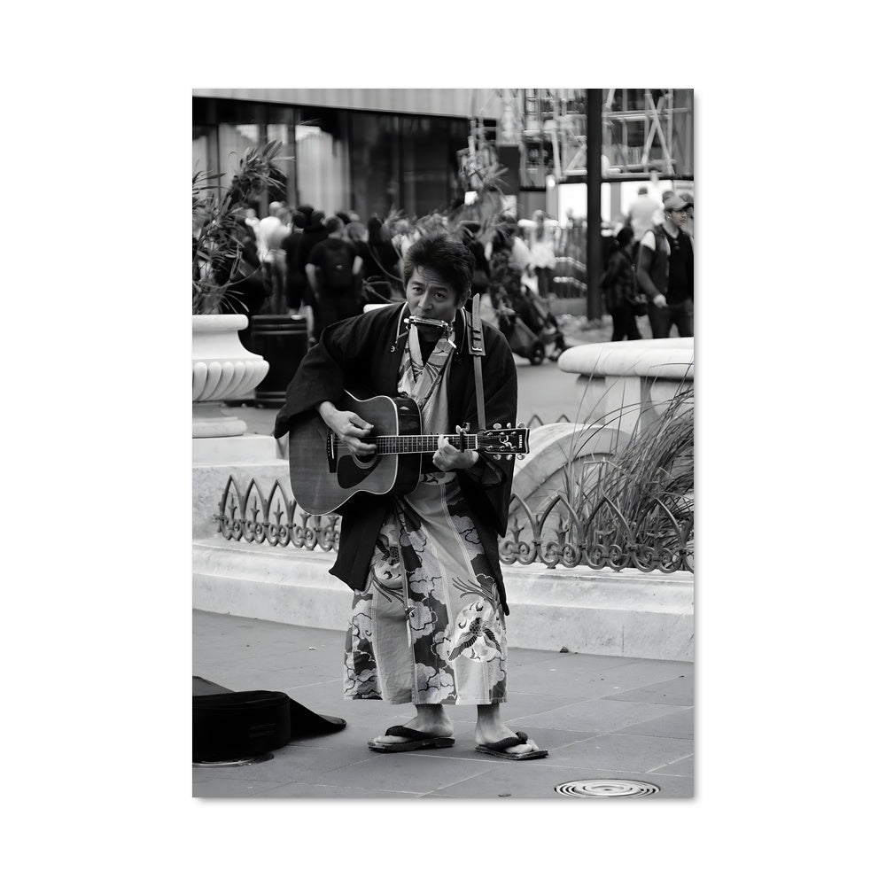 Poster Guitariste de Rue