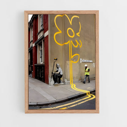 ap-street art-1 cadre Bois clair