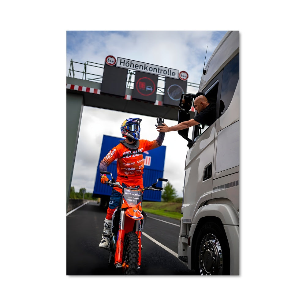 Poster Moto Acrobatique