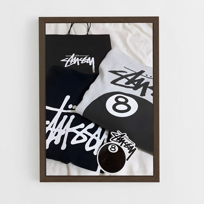 ap-stussy-13 cadre Bois foncé