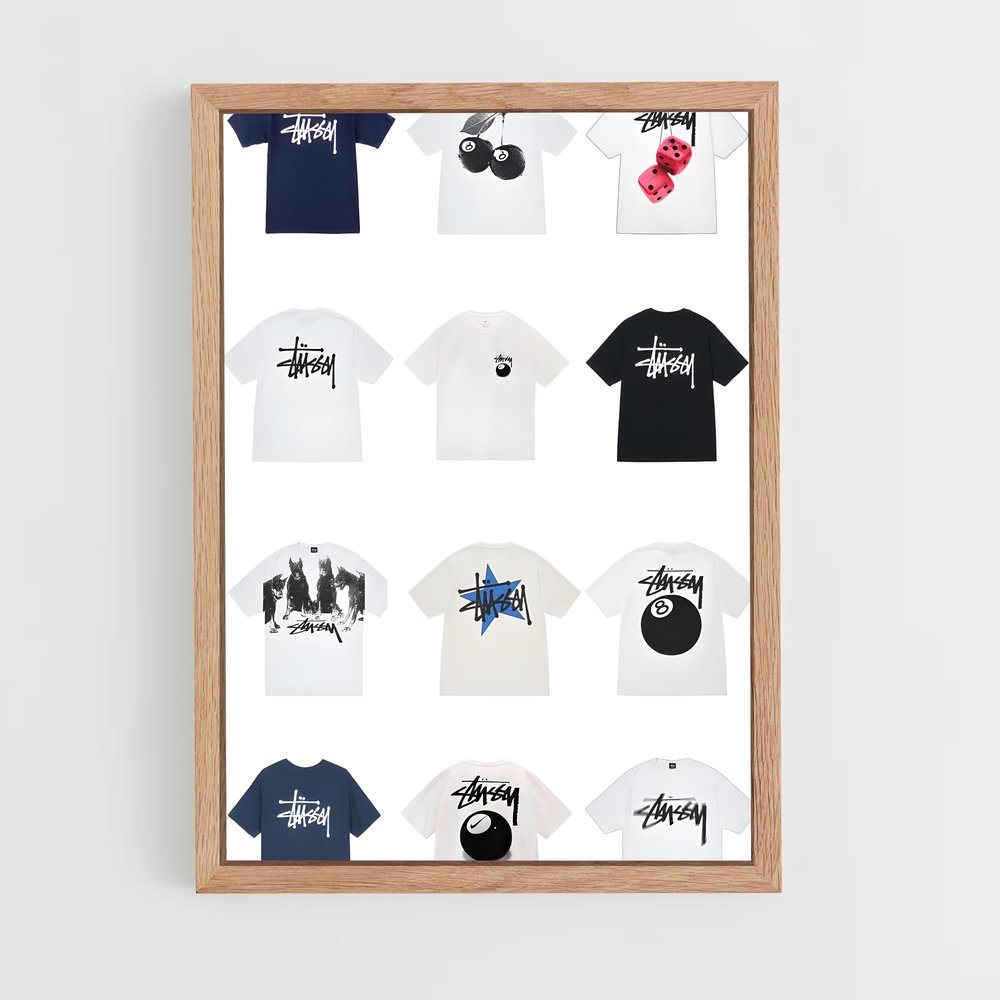 ap-stussy-2 cadre Bois clair