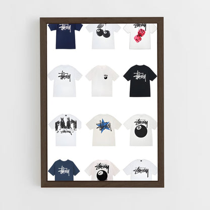 ap-stussy-2 cadre Bois foncé