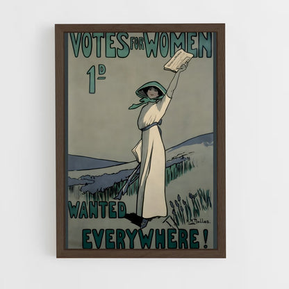 ap-suffragettes-3 cadre Bois foncé