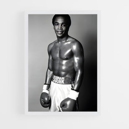 ap-sugar ray leonard-1 cadre Blanc