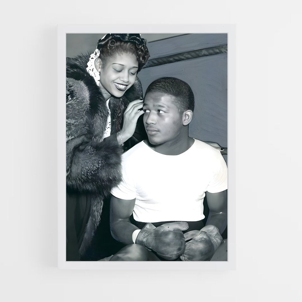 ap-sugar ray robinson-4 cadre Blanc
