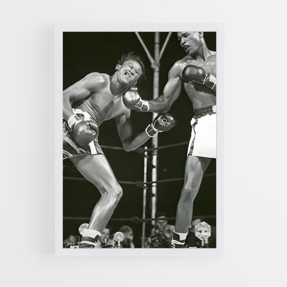 ap-sugar ray robinson-5 cadre Blanc