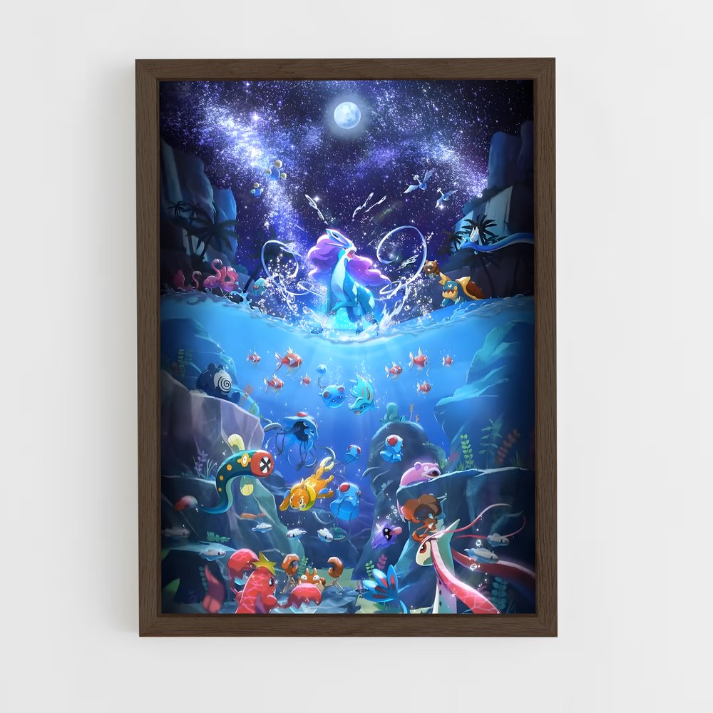 ap-suicune-5 cadre Bois foncé