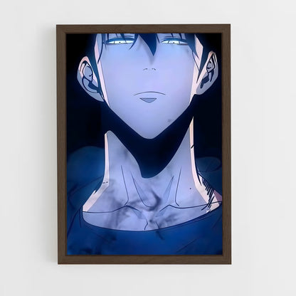 ap-sung jin woo-2 cadre Bois foncé