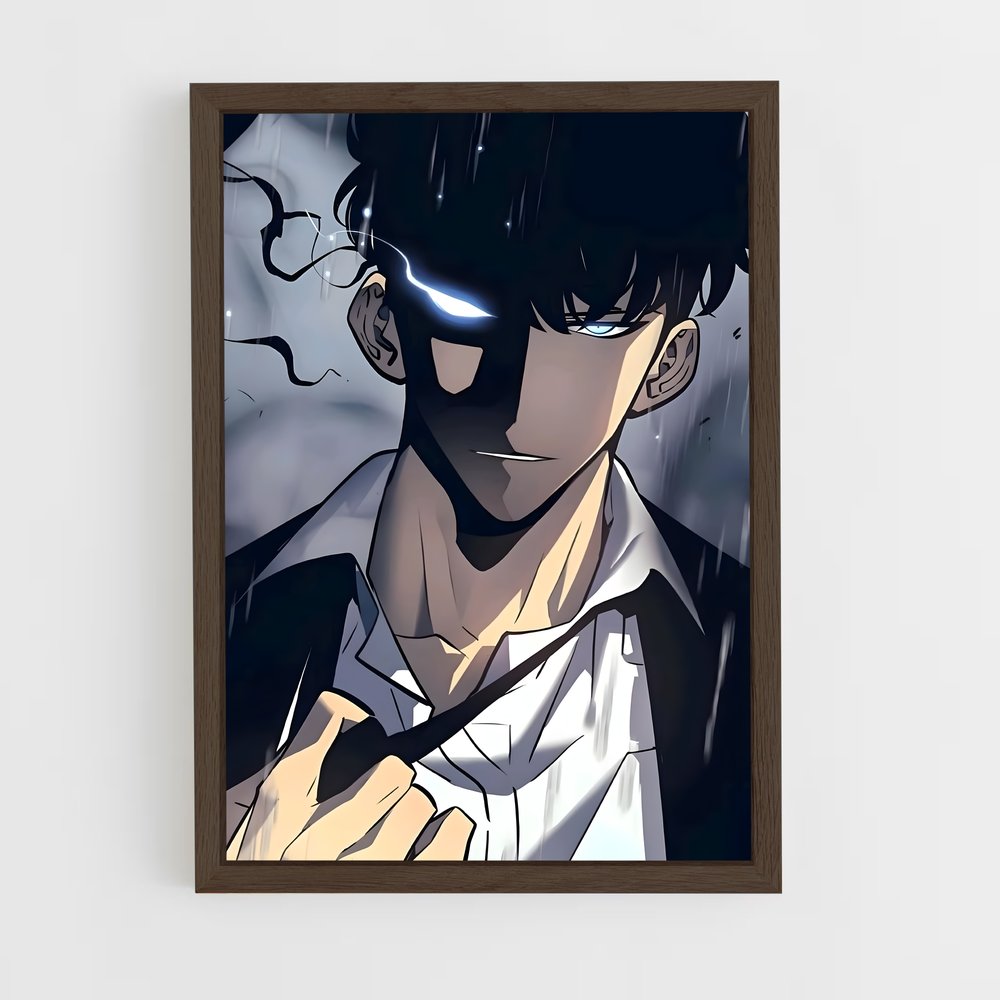 ap-sung jin woo-6 cadre Bois foncé