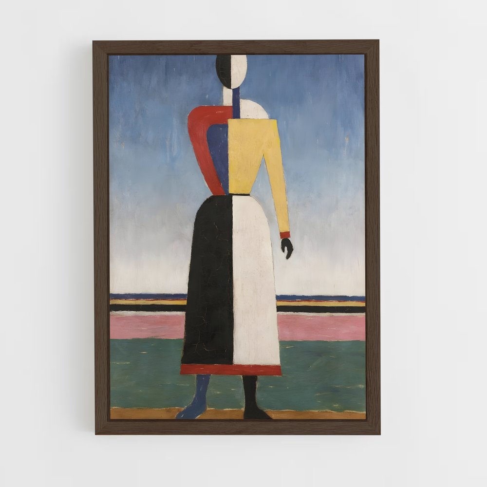 ap-suprematism-1 cadre Bois foncé