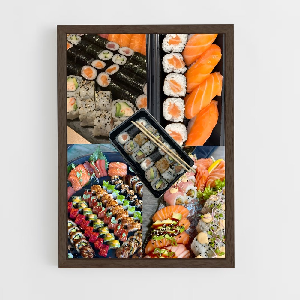 ap-sushi-2 cadre Bois foncé
