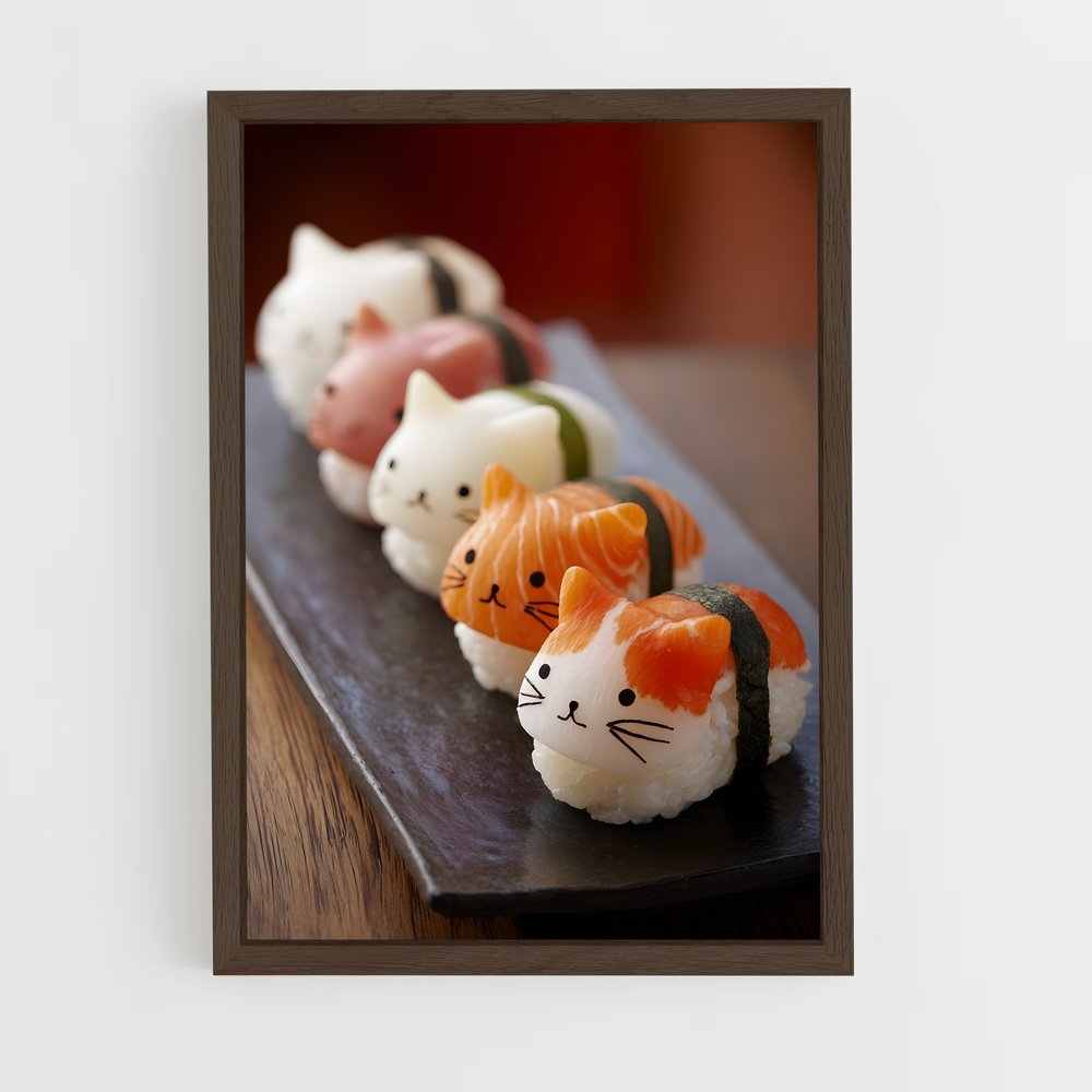 ap-sushi-3 cadre Bois foncé