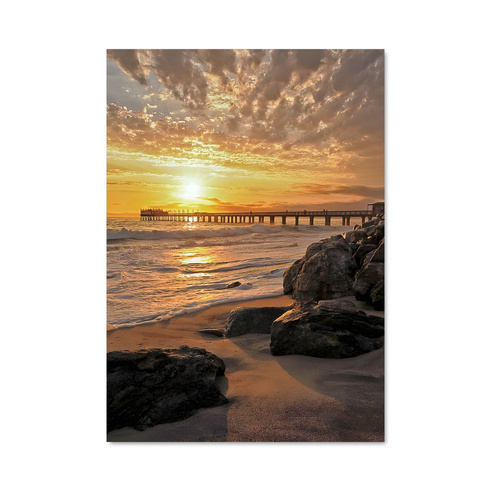 Poster Coucher de Soleil à Swakopmund
