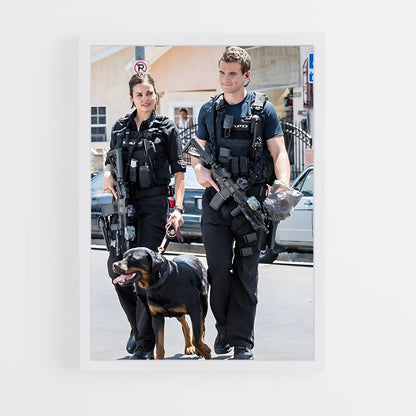 ap-swat team-4 cadre Blanc