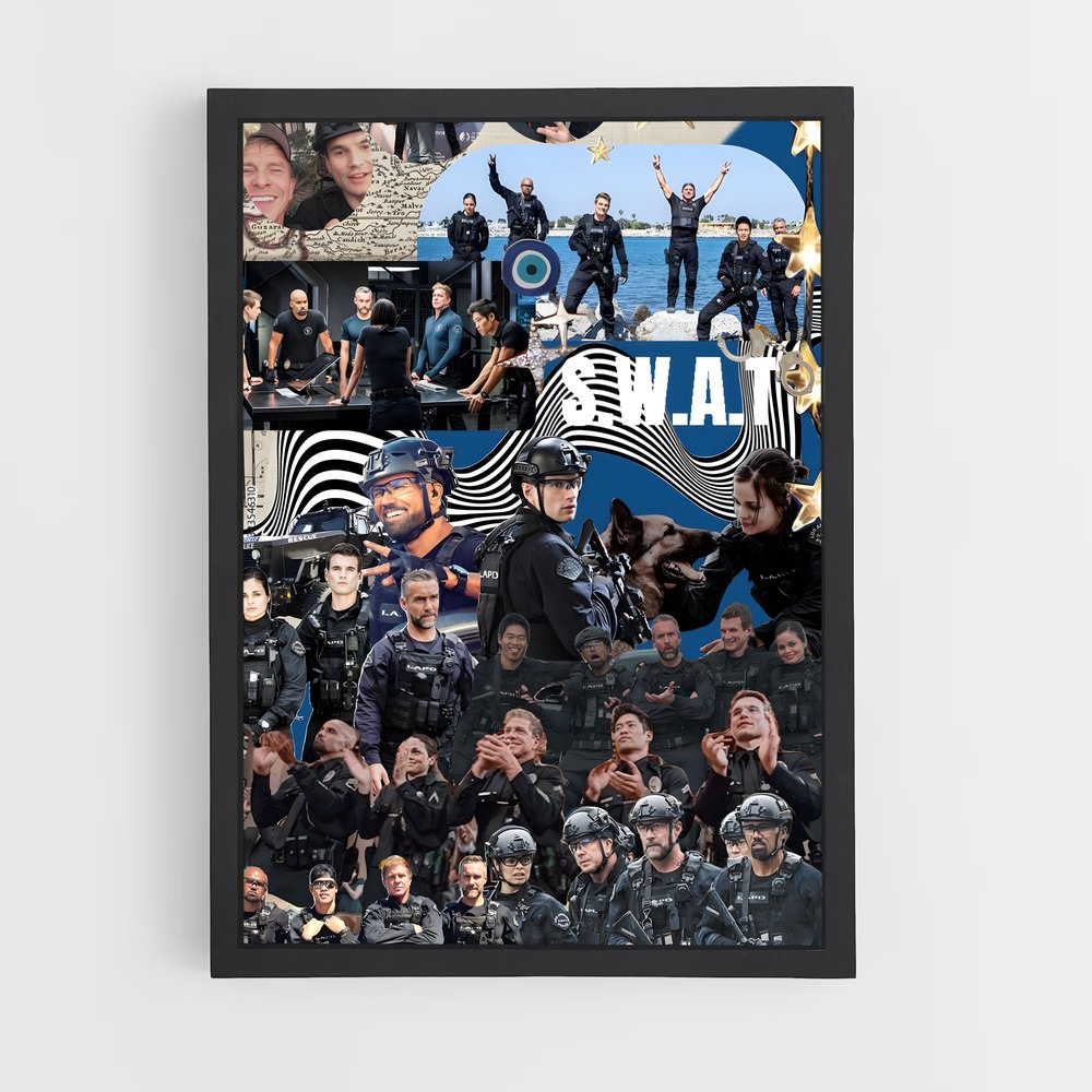 ap-swat team-5 cadre Noir