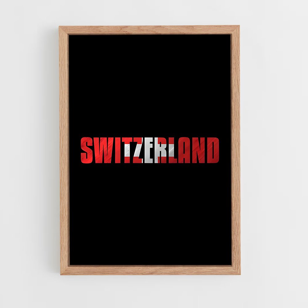 ap-switzerland flag-6 cadre Bois clair
