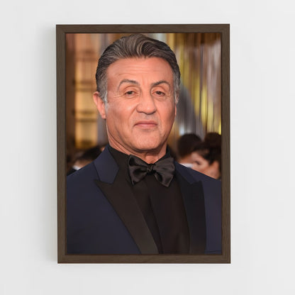 ap-sylvester stallone-6 cadre Bois foncé