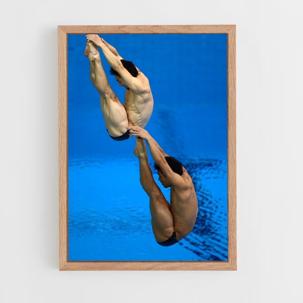 ap-synchronized diving-2 cadre Bois clair