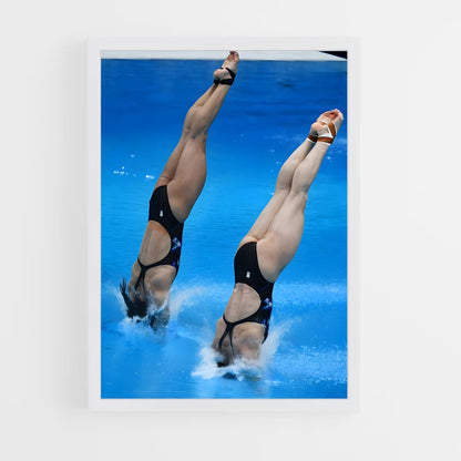 ap-synchronized diving-3 cadre Blanc